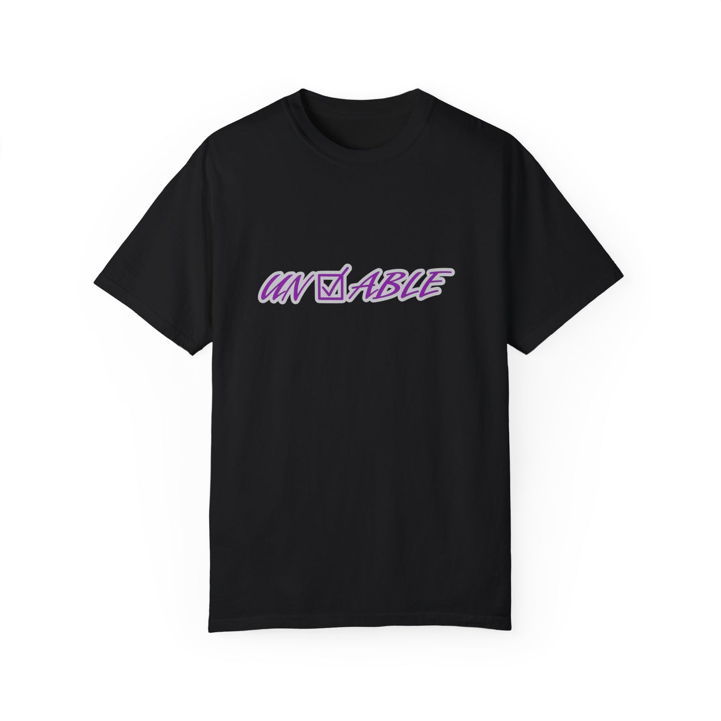 Uncheckable Purple Unisex Garment-Dyed T-shirt