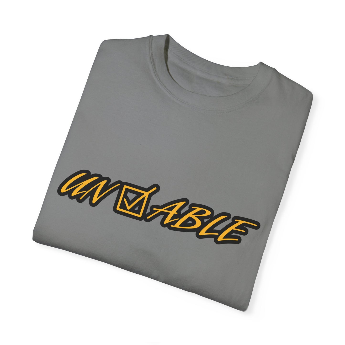 Uncheckable Gold Unisex Garment-Dyed T-shirt