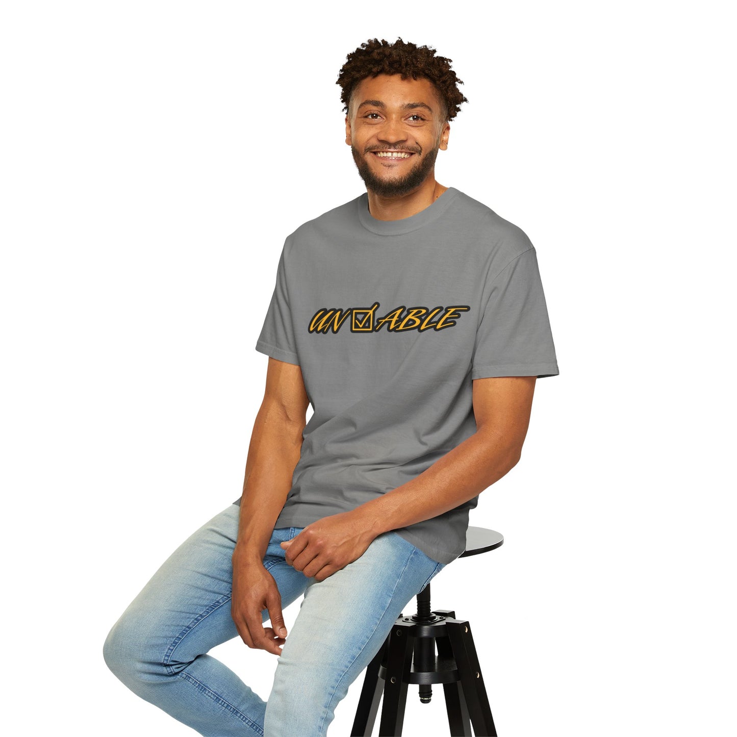 Uncheckable Gold Unisex Garment-Dyed T-shirt