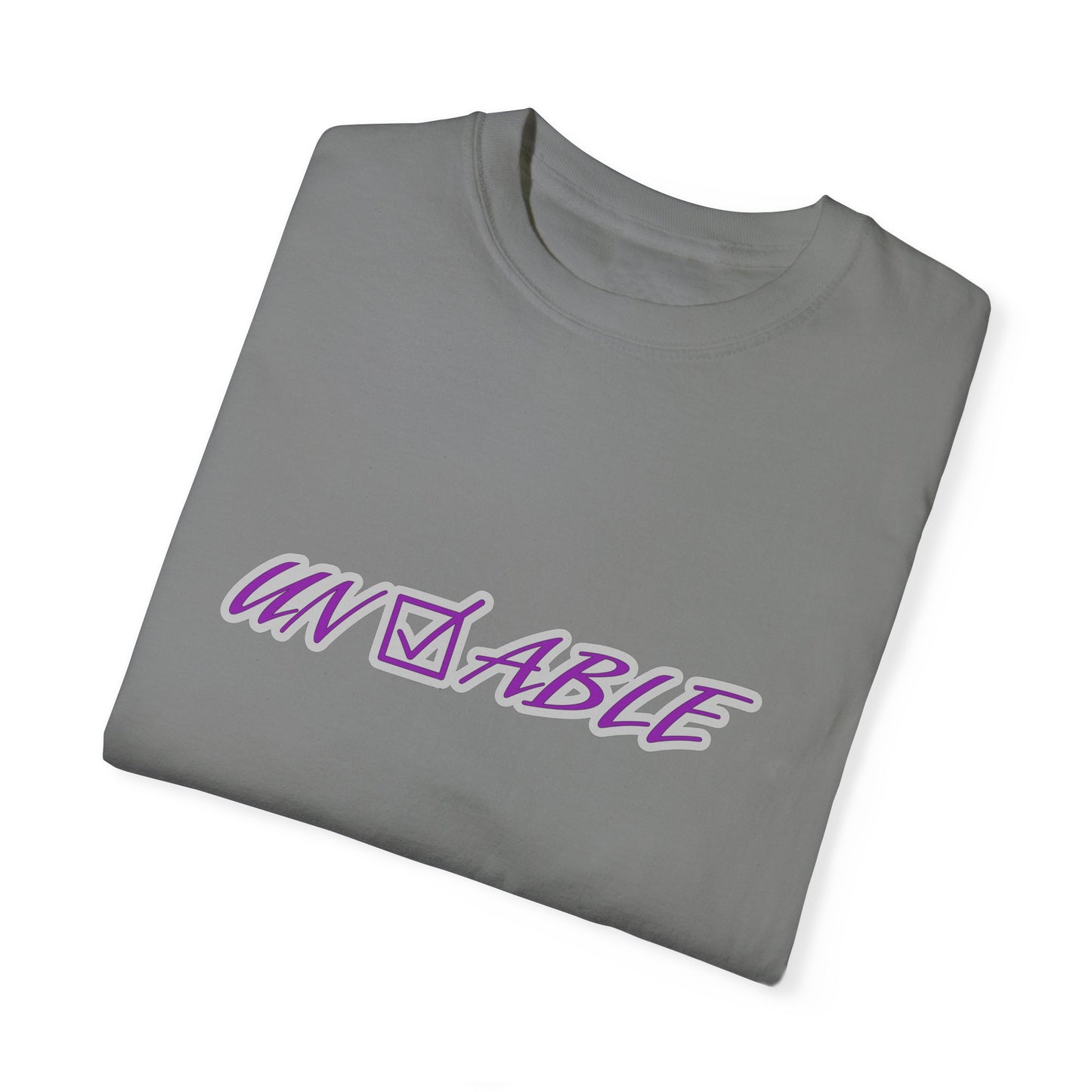 Uncheckable Purple Unisex Garment-Dyed T-shirt