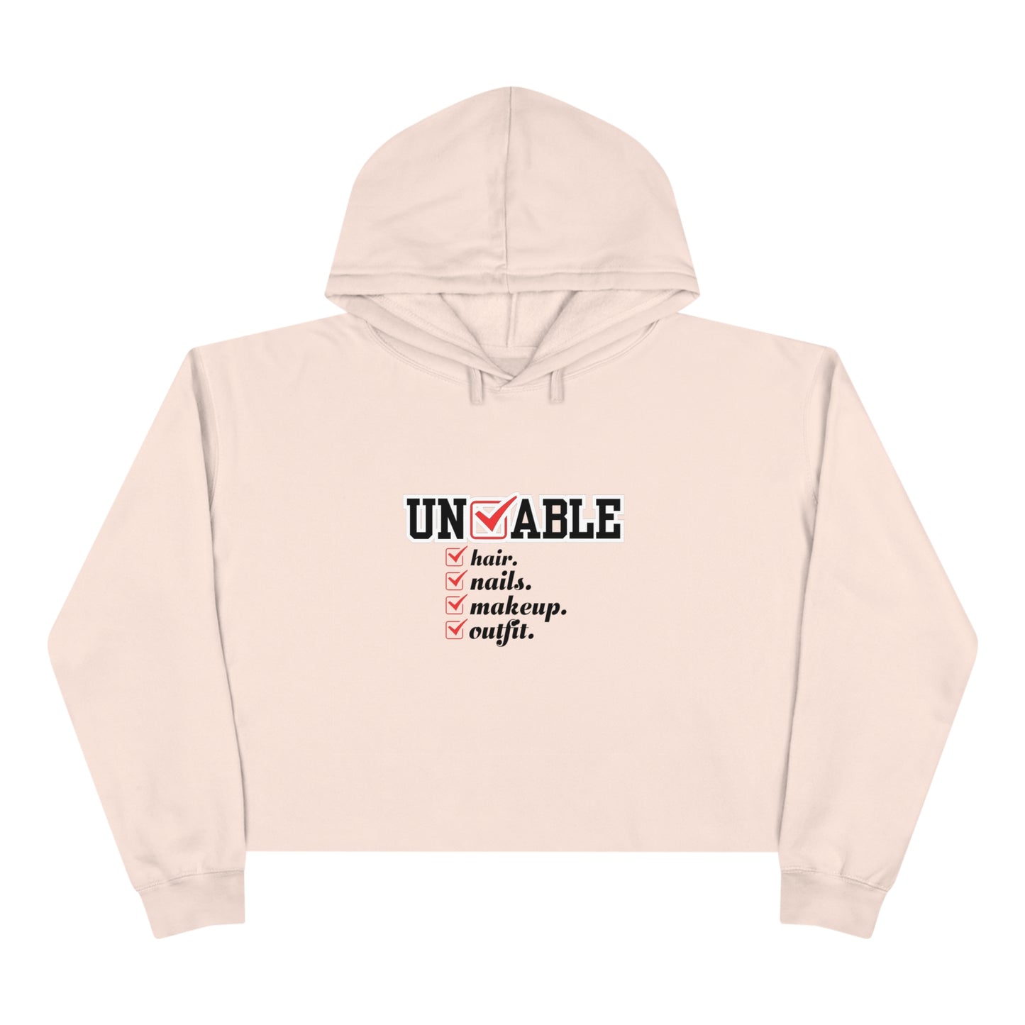 Uncheckable Crop Hoodie