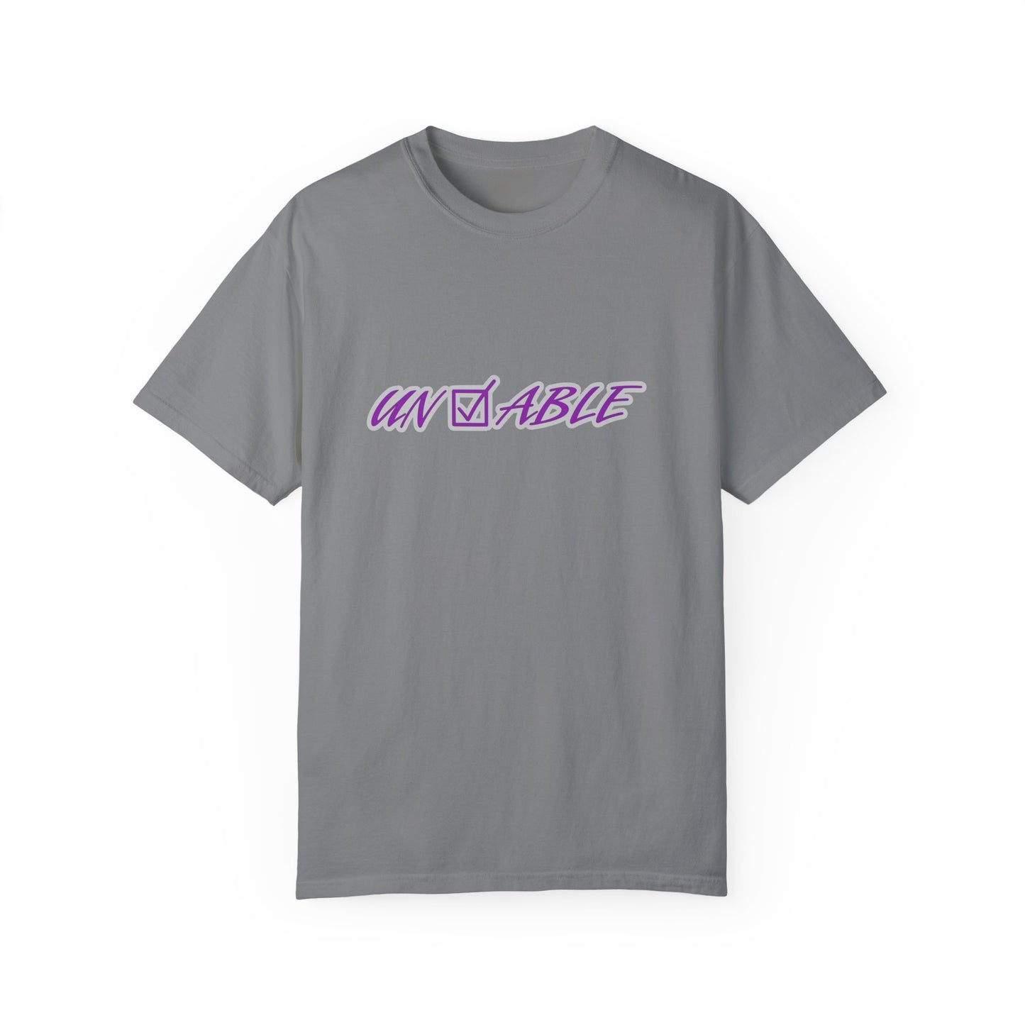 Uncheckable Purple Unisex Garment-Dyed T-shirt