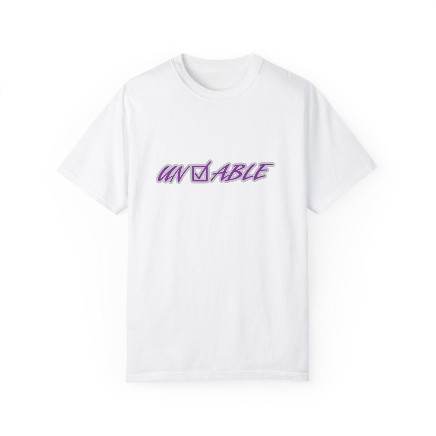 Uncheckable Purple Unisex Garment-Dyed T-shirt