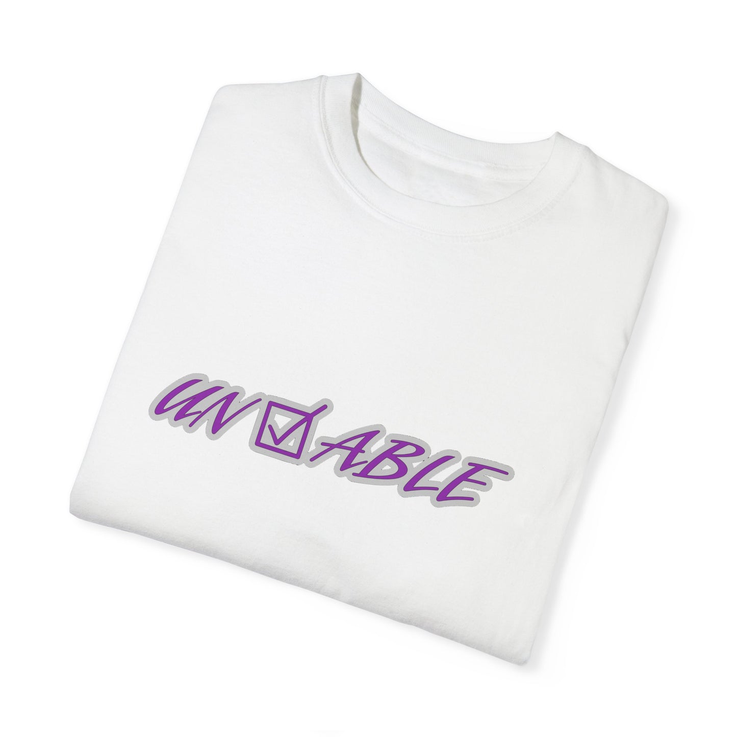 Uncheckable Purple Unisex Garment-Dyed T-shirt