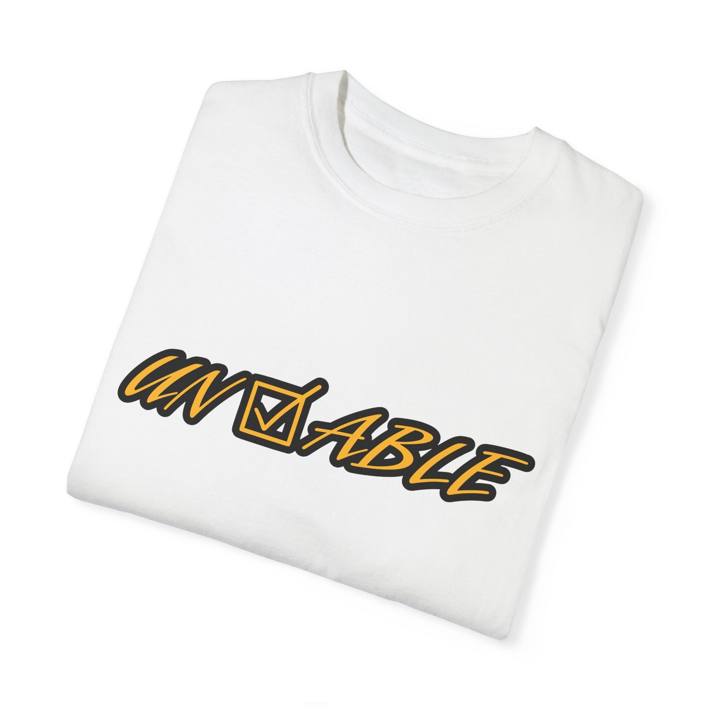 Uncheckable Gold Unisex Garment-Dyed T-shirt