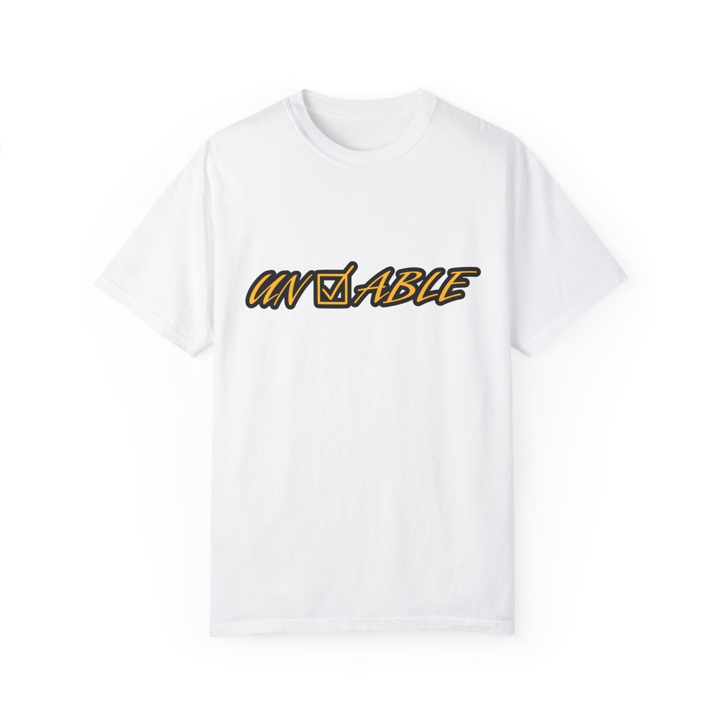 Uncheckable Gold Unisex Garment-Dyed T-shirt