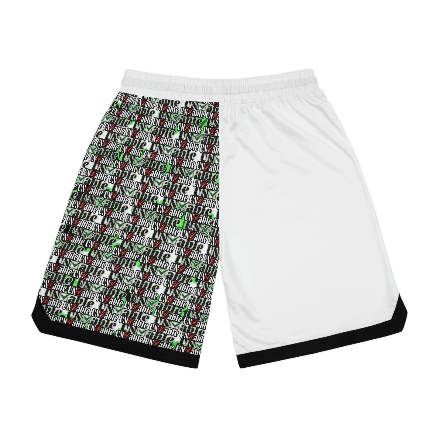 Uncheckable Collage Basketball Rib Shorts (AOP)