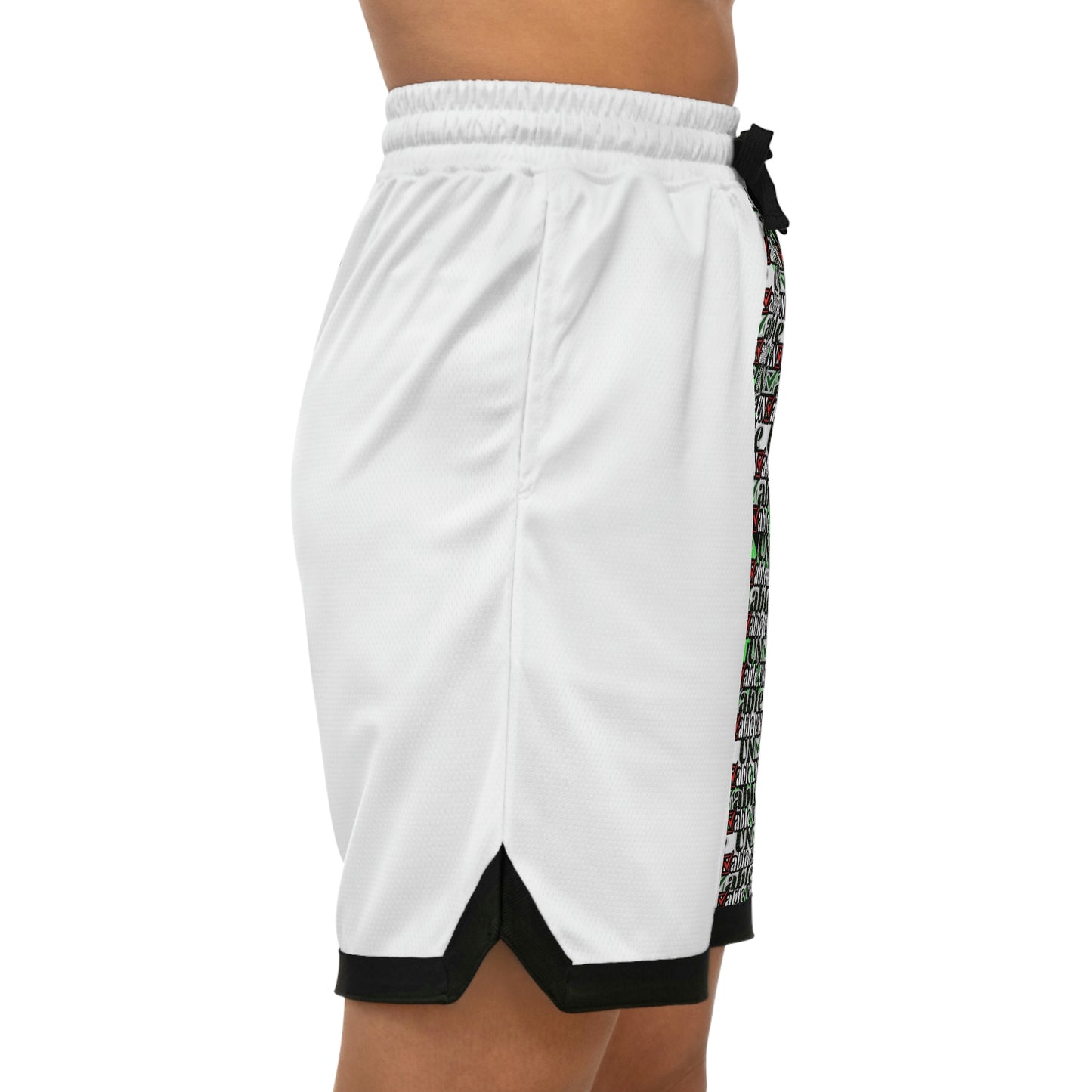 Uncheckable Collage Basketball Rib Shorts (AOP)